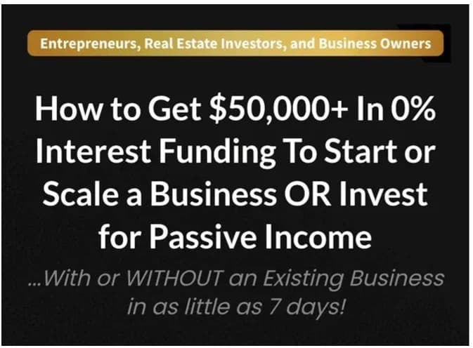 0% INTEREST ONLY FUNDING (LOC)